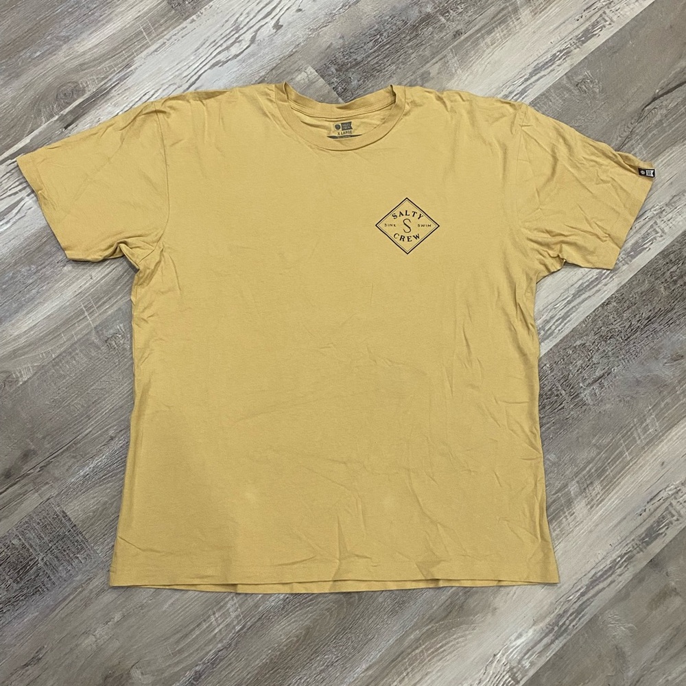 Salty Crew - Men’s T-shirt - Size XL Premium - Tan/Yellow